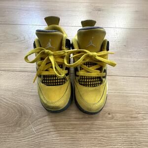 Air Jordan 4 Yellow Color, Baby/Toddler Sneakers Size 9C